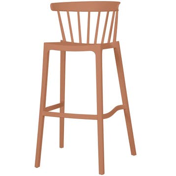 Barkruk | WINDSON | Terracotta | Kunststof | Outdoor |, Verzenden, Nieuw in verpakking
