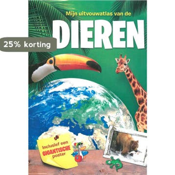 Mijn uitvouwbare atlas Dieren 9789463042734, Verzenden, Zo goed als nieuw