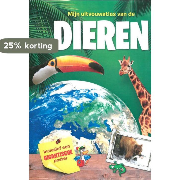 Mijn uitvouwbare atlas Dieren 9789463042734, Boeken, Kinderboeken | Baby's en Peuters, Zo goed als nieuw, Verzenden