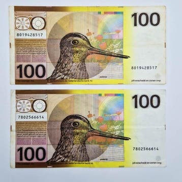 Nederland. - 2 x 100 Gulden - 1977 - PL104 (Zonder