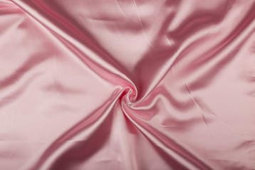 Satijn stof lichtroze - Polyester stof 15m op rol, Verzenden