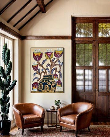 Maraé - Fleurs Royales, Antiek en Kunst, Kunst | Schilderijen | Modern