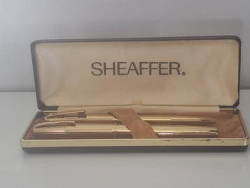 Sheaffer - Triumph métal plaqué or GT (stylo à plume et, Verzamelen, Nieuw