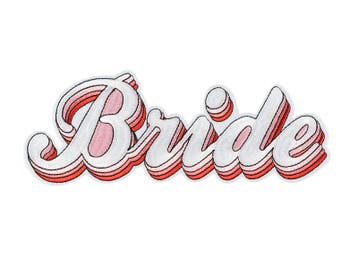 Strijk Embleem Bride 22cm, Hobby en Vrije tijd, Verzenden, Nieuw