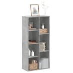 vidaXL Boekenkast 50x25x105 cm bewerkt hout betongrijs, Huis en Inrichting, Verzenden, Nieuw