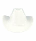 Cowboyhoed - Western Hoed - Velvet - One Size - Wit
