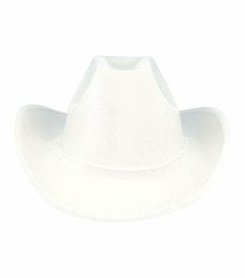 Cowboyhoed - Western Hoed - Velvet - One Size - Wit, Kleding | Dames, Nieuw