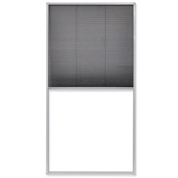 Moustiquaire plissee 80x160cm - Alu blanc - Produit retour, Bricolage & Construction, Verzenden