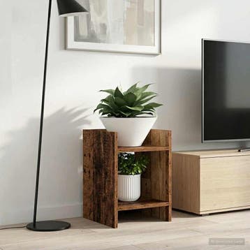 vidaXL Plantenstand 2 st Oud hout 30 x 30 x 40 cm Bewerkt, Tuin en Terras, Verzenden, Nieuw