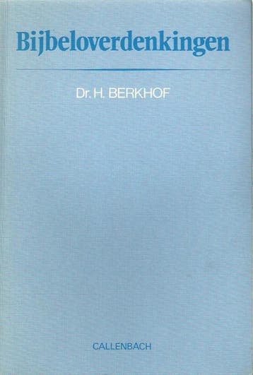 Bijbeloverdenkingen 9789026608643 H. Berkhof, Verzenden, H. Berkhof