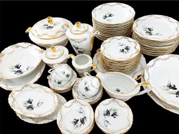 Limoges Chadelaud - Service de table pour 12 (68) -