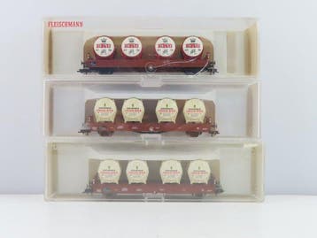 Fleischmann H0 - 5229K/5230K - Wagon de marchandises pour, Hobby en Vrije tijd, Nieuw