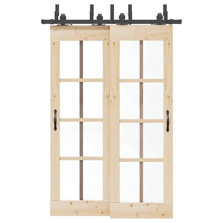 vidaXL Doos met onderdelen voor schuifdeur 152,5 cm staal, Doe-het-zelf en Bouw, Hang- en Sluitwerk, Nieuw, Verzenden