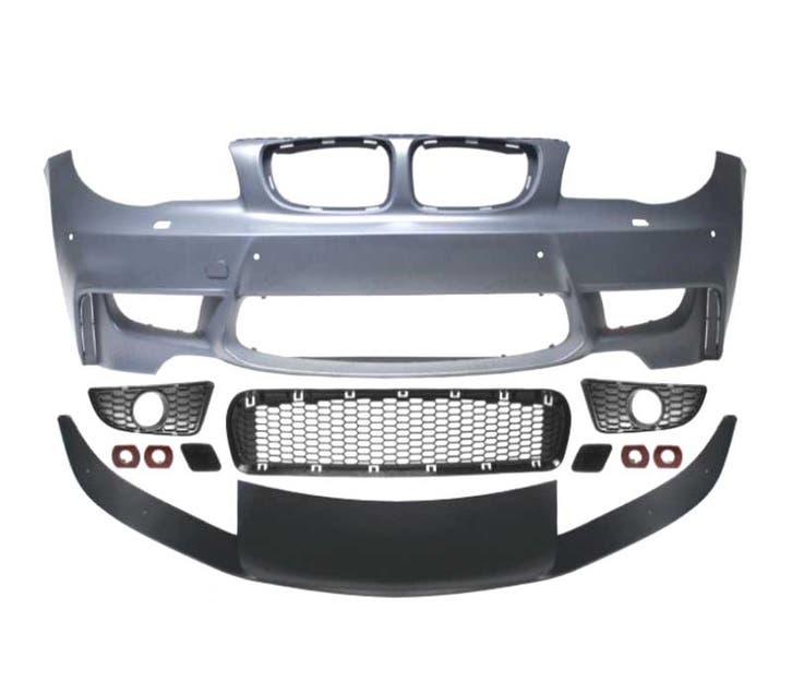 PARE-CHOCS AVANT BMW E81 E82 E88 LOOK 1M PDC SRA + SPOILER A, Autos : Pièces & Accessoires, Carrosserie & Tôlerie, Envoi