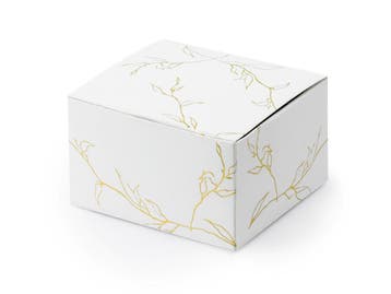 Geschenkdoosjes Tak Goud 6cm 10st, Hobby en Vrije tijd, Verzenden, Nieuw