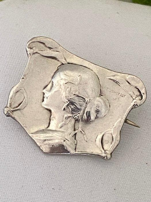 Ovide Yencesse (1869-1947) - Art Nouveau - Zilver - art, Antiek en Kunst, Antiek | Meubels | Stoelen en Sofa's