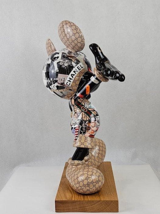 ArtBrut By Ann - Mickey Mouse Glamour x Gucci, Antiek en Kunst, Kunst | Designobjecten