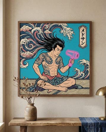 MEDSAN - Irezumi Neon Hair Dryer () - Hand Signed