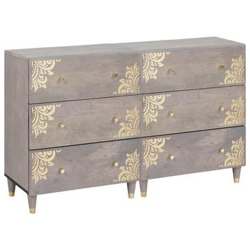 vidaXL Dressoir 2 st 60 x 33 x 75 cm Massief Mango Hout, Verzenden