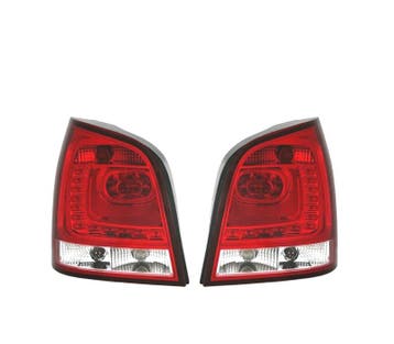 FEUX ARRIÈRE LED VOLKSWAGEN VW POLO 9N3 05-09 LED ROUGE CHRO, Verzenden