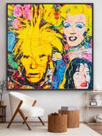 Joaquim Falco - WARHOL-MARILYN-JAGGER. XL. Hand Finished. NO, Antiek en Kunst