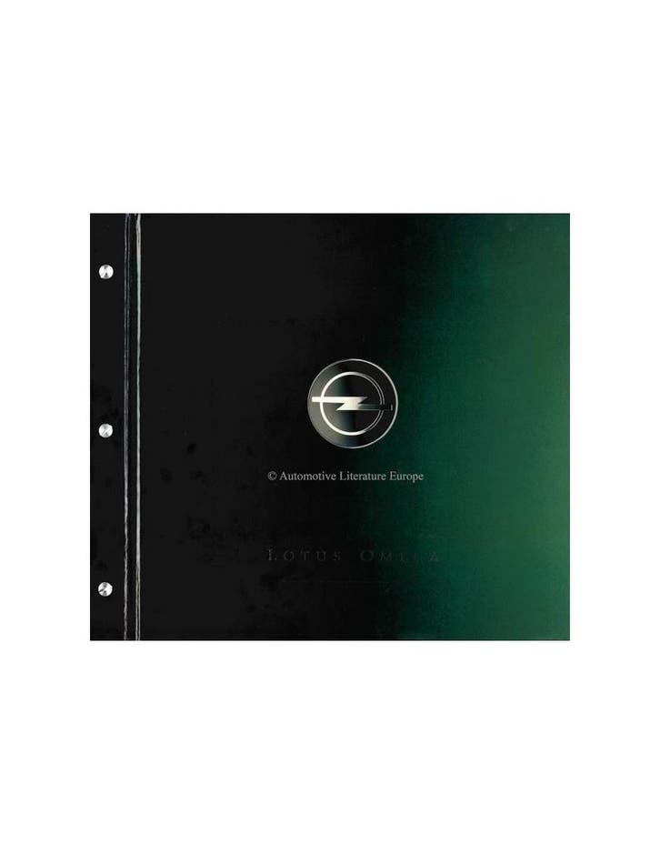 1990 LOTUS OMEGA HARDCOVER BROCHURE DUITS, Boeken, Auto's | Folders en Tijdschriften, Ophalen of Verzenden
