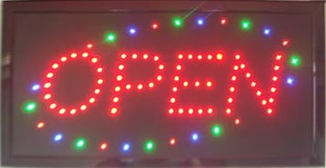 OPEN LED bord lamp verlichting lichtbak reclamebord #C14, Verzenden, Nieuw