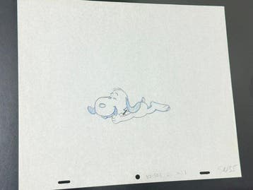 Charles M. Schulz - originele animatietekening - Peanuts