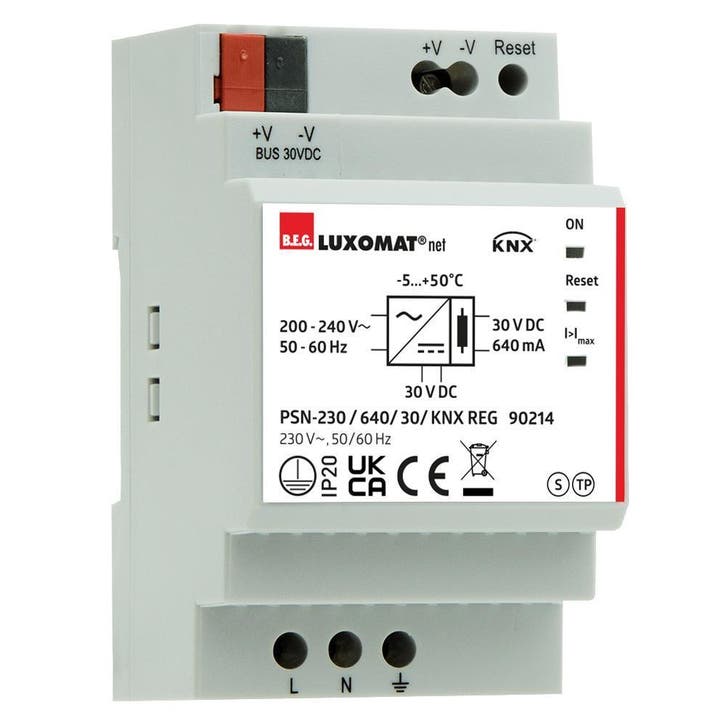 BEG KNX Geregelde Grijze Voeding PSN-230/640/30 - 90214, Doe-het-zelf en Bouw, Elektriciteit en Kabels, Verzenden