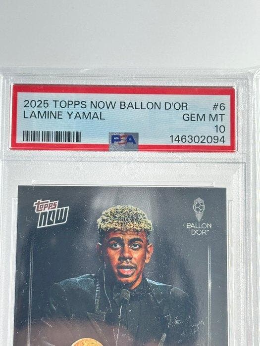2025 Topps Topps Now Ballon dOr Lamine Yamal #6 Tarjeta, Collections, Autocollants