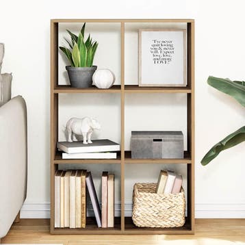 vidaXL Kamerscherm / boekenkast 69,5x29x103,5 cm hout, Verzenden, Nieuw