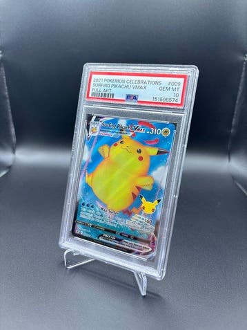 Pokémon - 1 Graded card - Pikachu 009 Full art - PSA 10 -