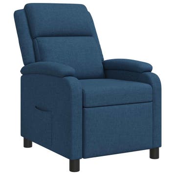 vidaXL Recliner Blauw Stof, Verzenden, Nieuw