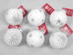 Kerstballen glas Artic White 12 stuks, Nieuw