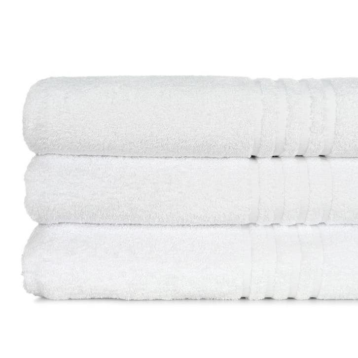 Serviette de Sauna Blanc 100x150cm - Treb Bed & Bath, Huis en Inrichting, Keuken | Textiel, Overige kleuren, Nieuw, Verzenden