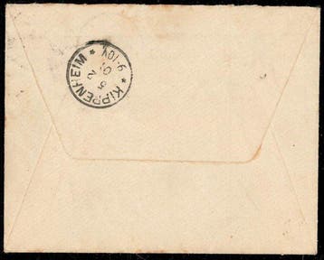 Duitse Rijk 1901 - Zeldzame gemengde frankering: 25 Pf