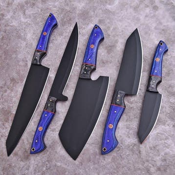 Keukenmes - Chefs knife - Pakka wood, handgemaakt gevouwen
