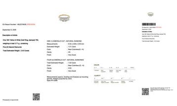 Ring - 18 karaat Geel goud, Witgoud - 2.43ct. tw. Diamant, Nieuw