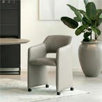 Leren eetkamerstoel Icon - Toledo Misty (creme), Huis en Inrichting, Stoelen, Bohemian, Eigentijds, Industrieel, Klassiek, Modern, Retro, Romantisch, Scandinavisch, Vintage