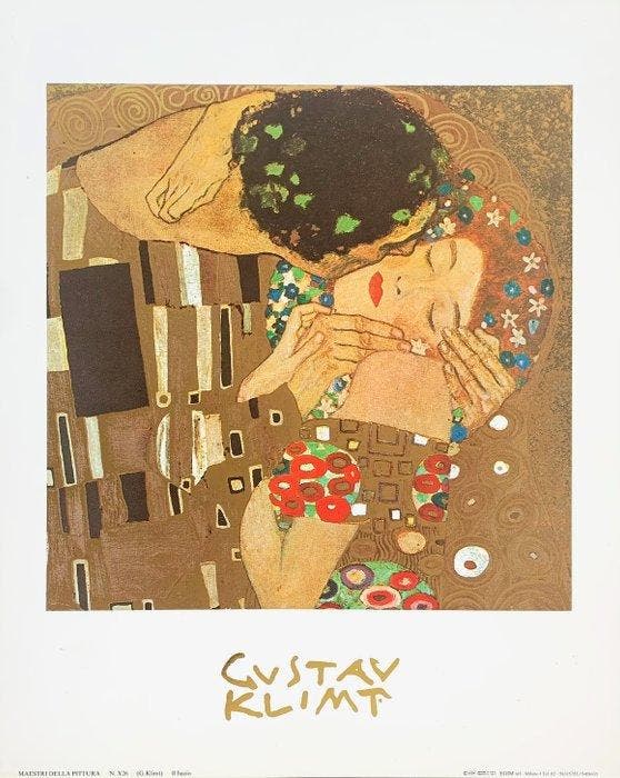 Gustav Klimt (1862-1918) - Kiss Der Kuss, 1908 - Artprint -, Antiek en Kunst, Kunst | Designobjecten
