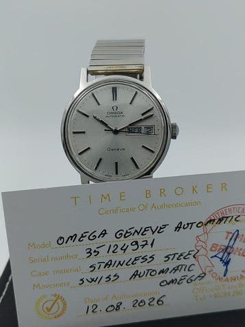 Omega - Genève Automatic Day-Date - Zonder minimumprijs -