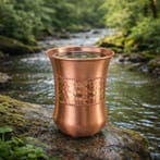 Puur koperen beker gebogen sequence – 300 ml (zware, Ophalen of Verzenden, Nieuw