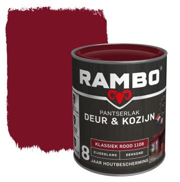 Rambo Pantserlak Deur en Kozijn Klassiek Rood 2.25L, Verzenden, Nieuw