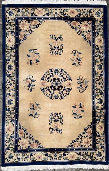 China Aubusson - Gereinigd - handgeknoopt - wol - Tapijt -, Huis en Inrichting, Nieuw