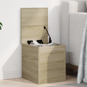 vidaXL Opbergbox 30x35x35 cm bewerkt hout sonoma, Verzenden