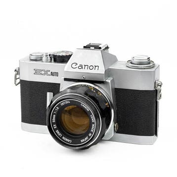 Canon EX AUTO + 4 lenses Analoge camera, Nieuw
