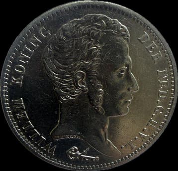Nederland. Willem I. 1 Gulden 1837, Postzegels en Munten, Munten | Nederland