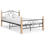 vidaXL Bedframe metaal zwart 120x200 cm, Huis en Inrichting, Verzenden, Nieuw