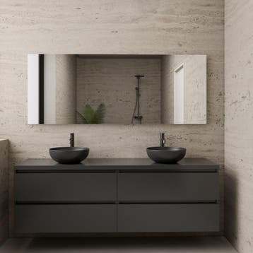 ACTIE BWS Badmeubel | Paris | Hoogglans Antraciet | 160 cm |, Doe-het-zelf en Bouw, Ophalen of Verzenden, Nieuw, Bad