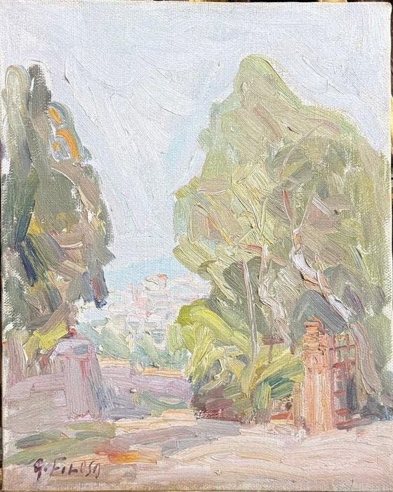 Giuseppe Filosa (XIX) - Paesaggio, Antiek en Kunst, Kunst | Schilderijen | Klassiek